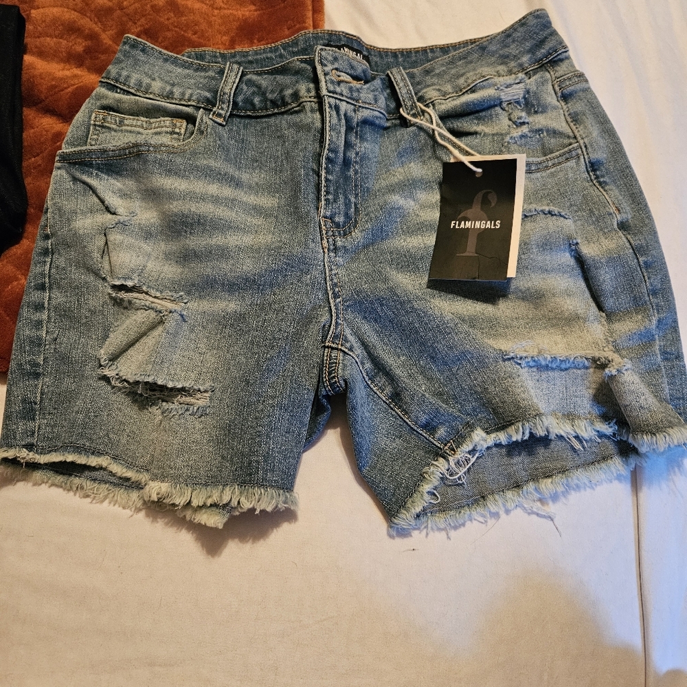 Flamingals Jean Shorts